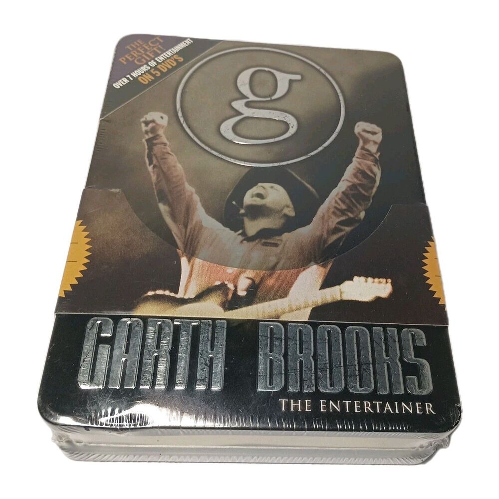 Garth Brooks The Entertainer 5 DVD Sealed Collector's Limited Tin Box